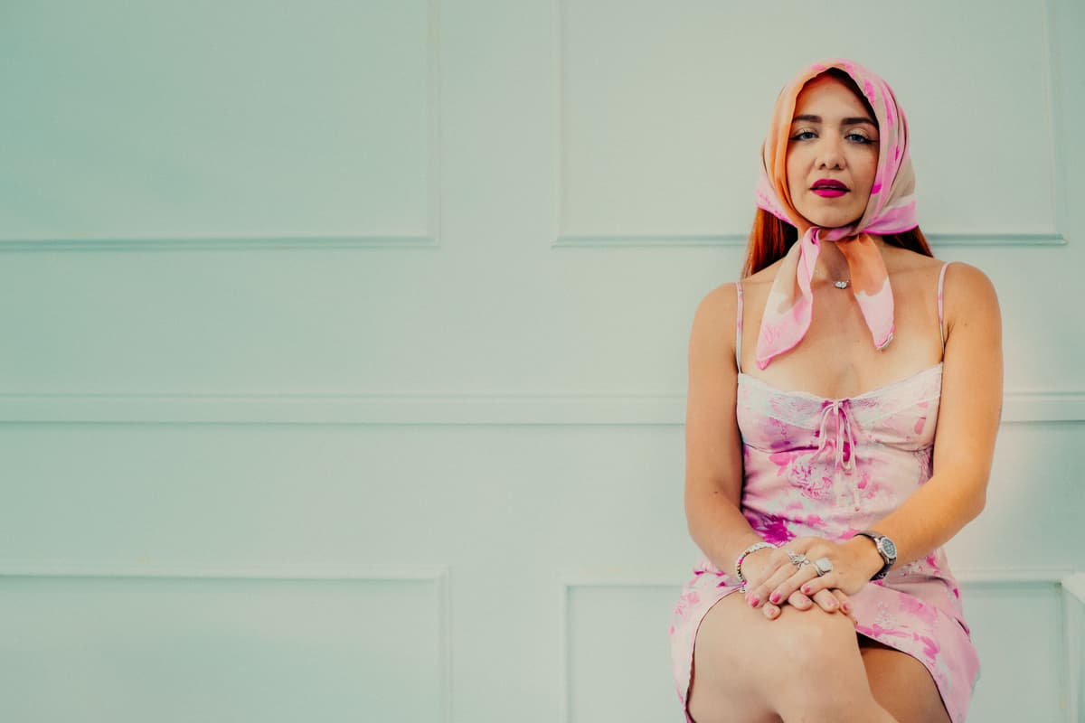 Lenço de Seda Estampado